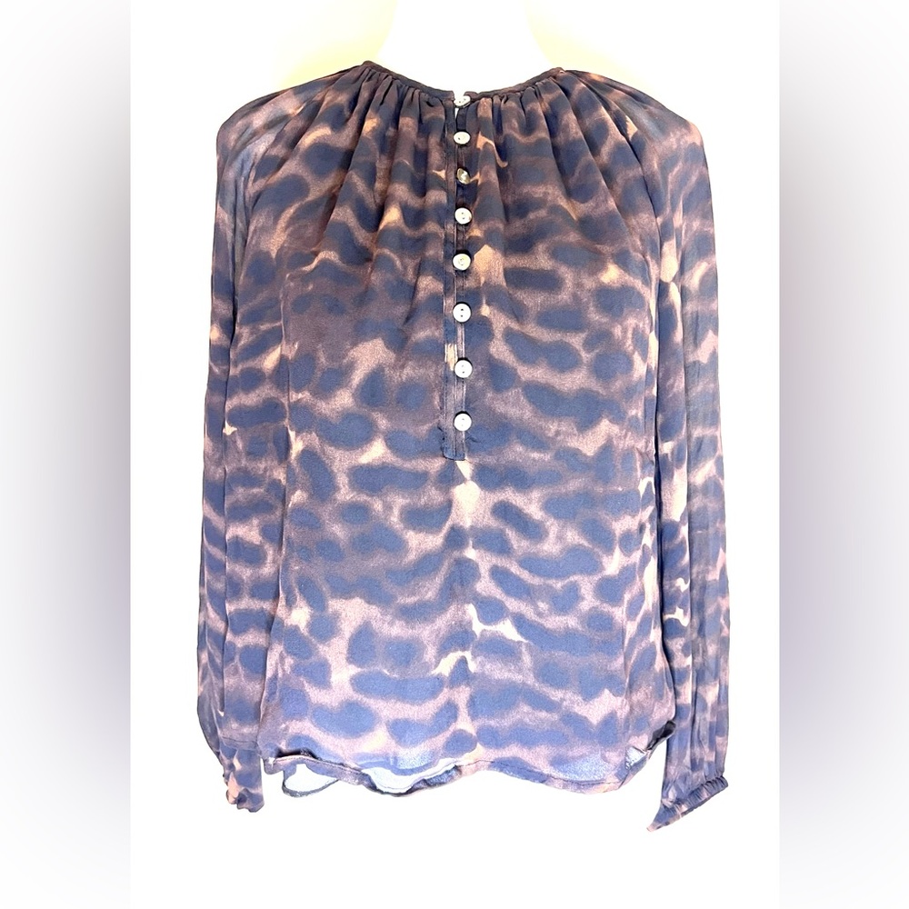 Rails Brown and Black Sheer Blouse - Picture 8 of 16